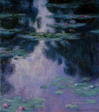  Lilies Painting - Water Lilies IV Claude Monet Impressionism Flowers